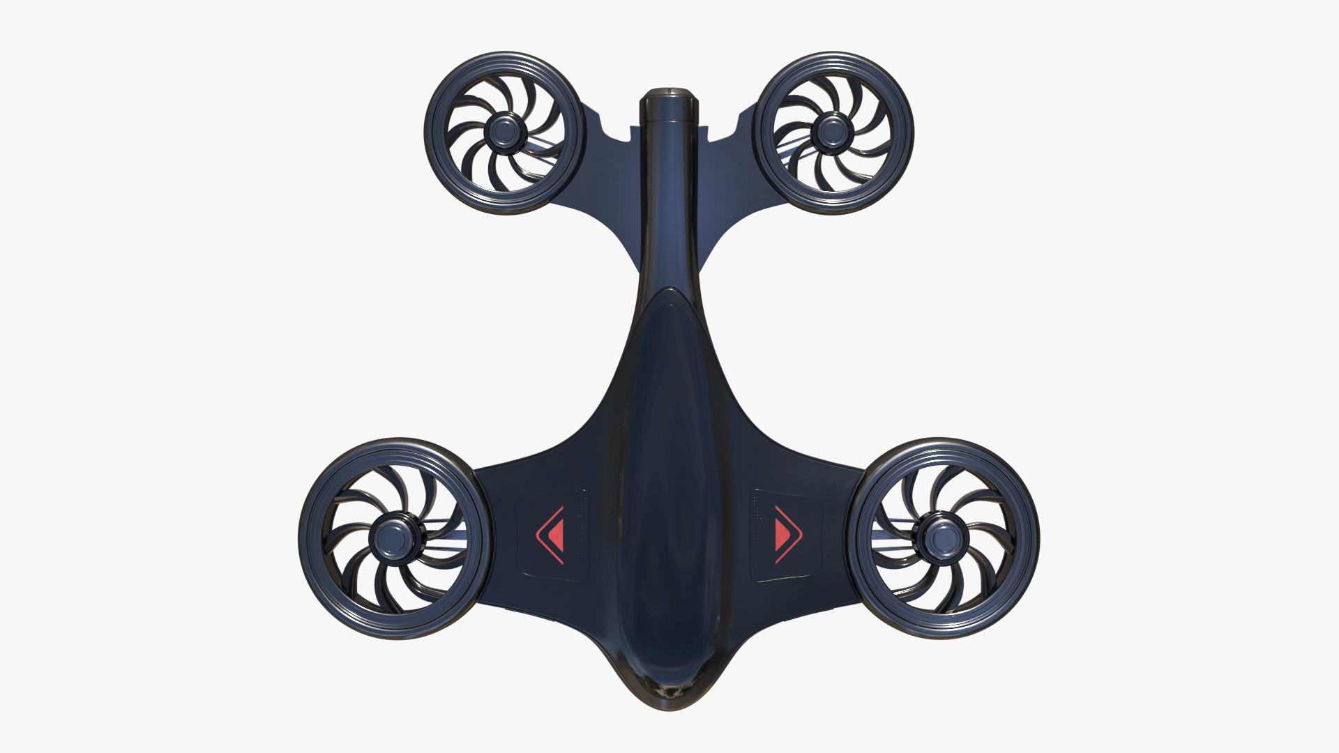 Quadcopter Drone PBR Low-poly 3D model_3