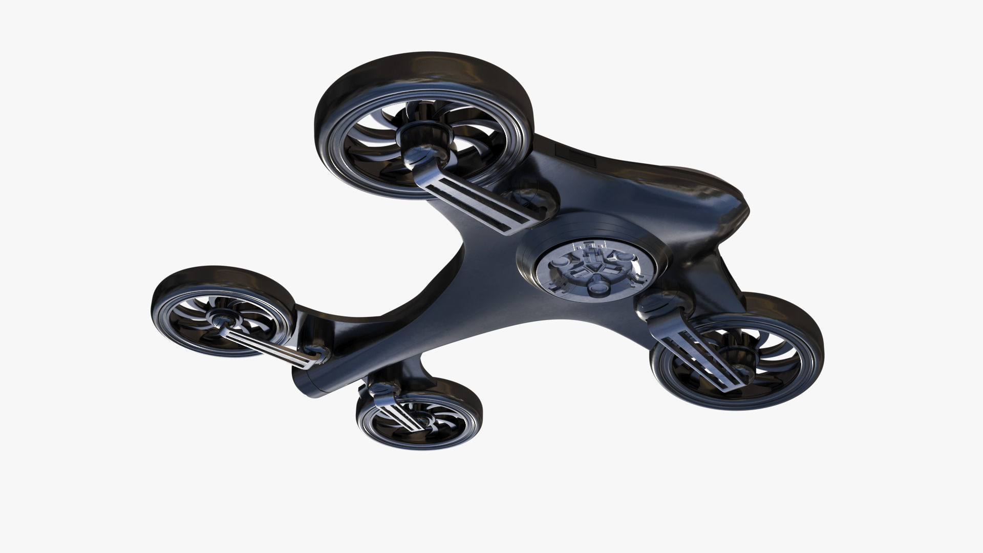 Quadcopter Drone PBR Low-poly 3D model_2