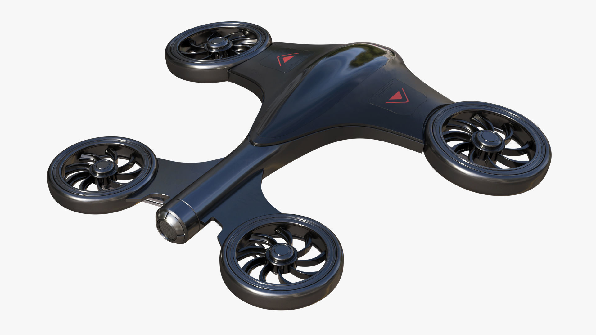 Quadcopter Drone PBR Low-poly 3D model_5