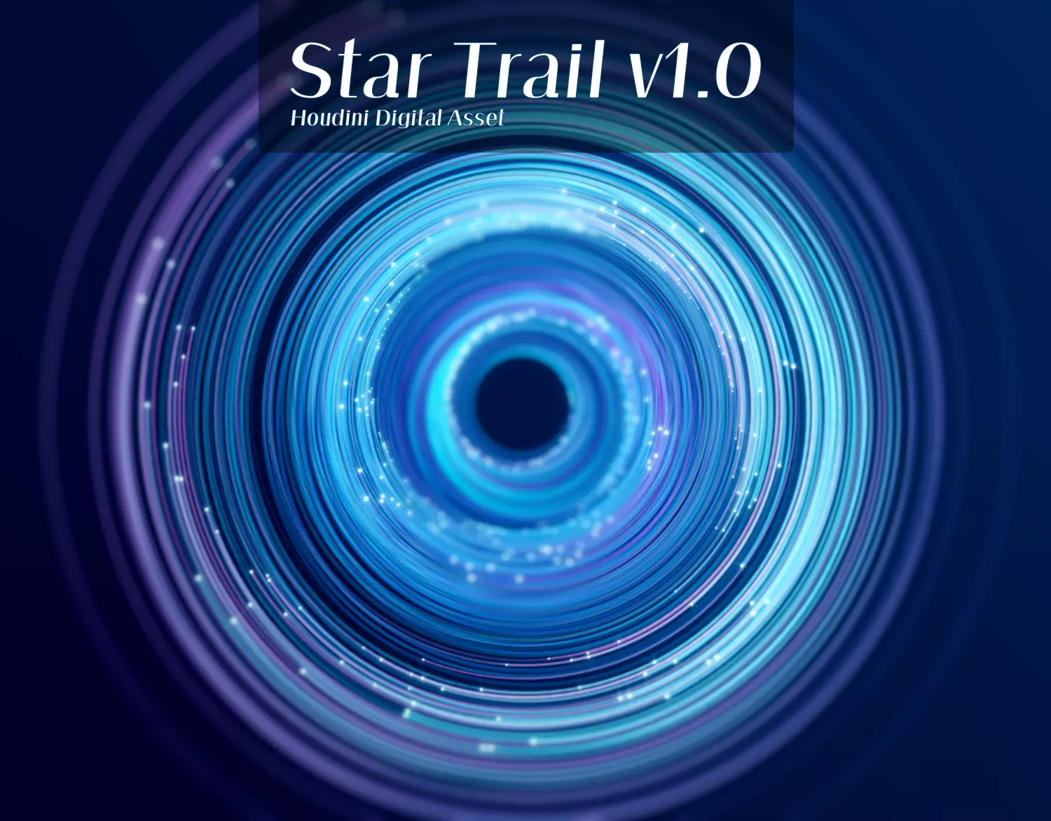 Star trail Houdini HDA 3D model_0