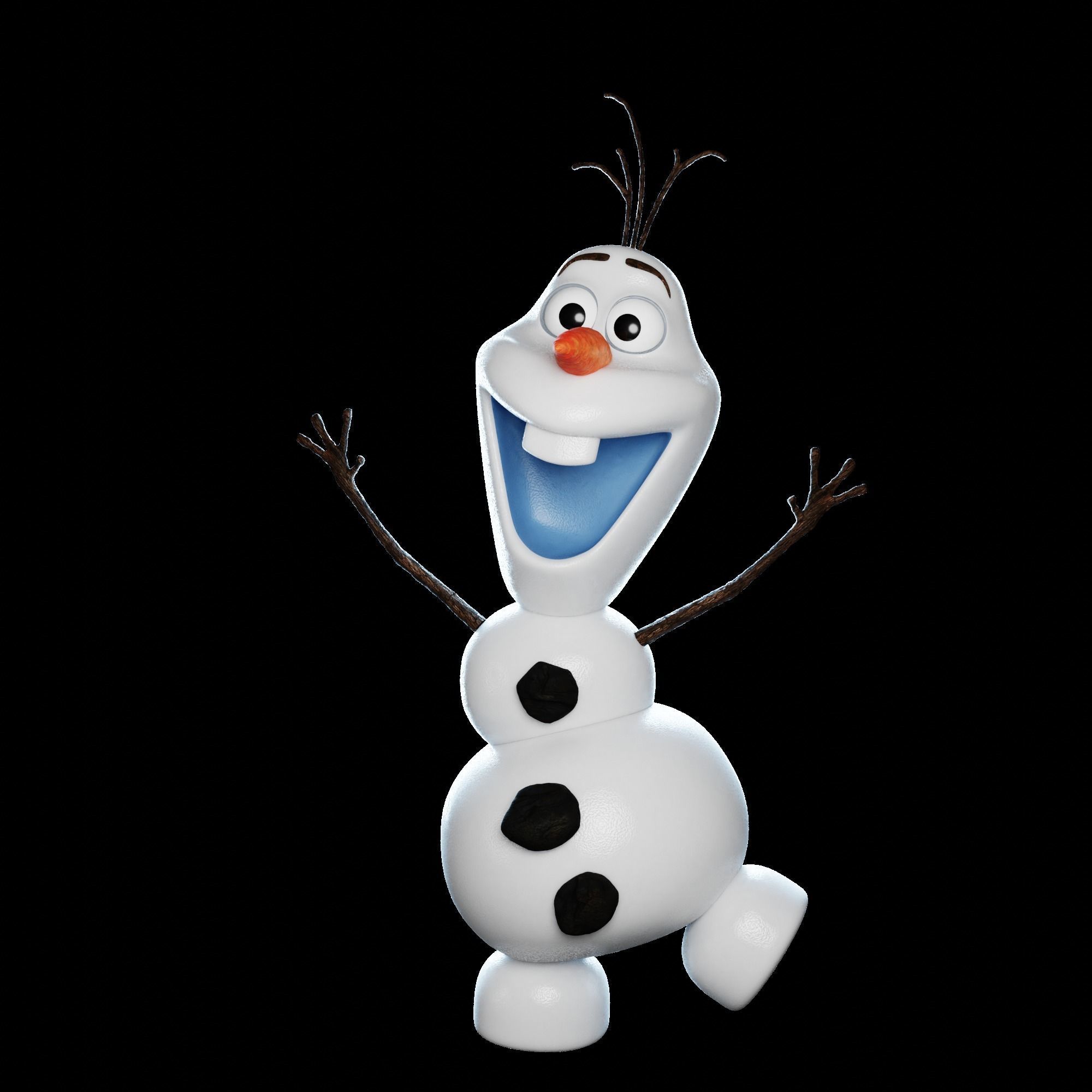 Olaf 3D Model from frozen 3D model_4