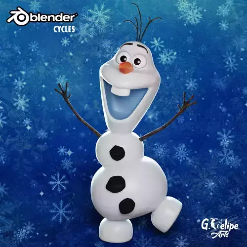 Olaf 3D Model from frozen