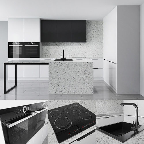 Kitchen Set 2 3D model | CGTrader