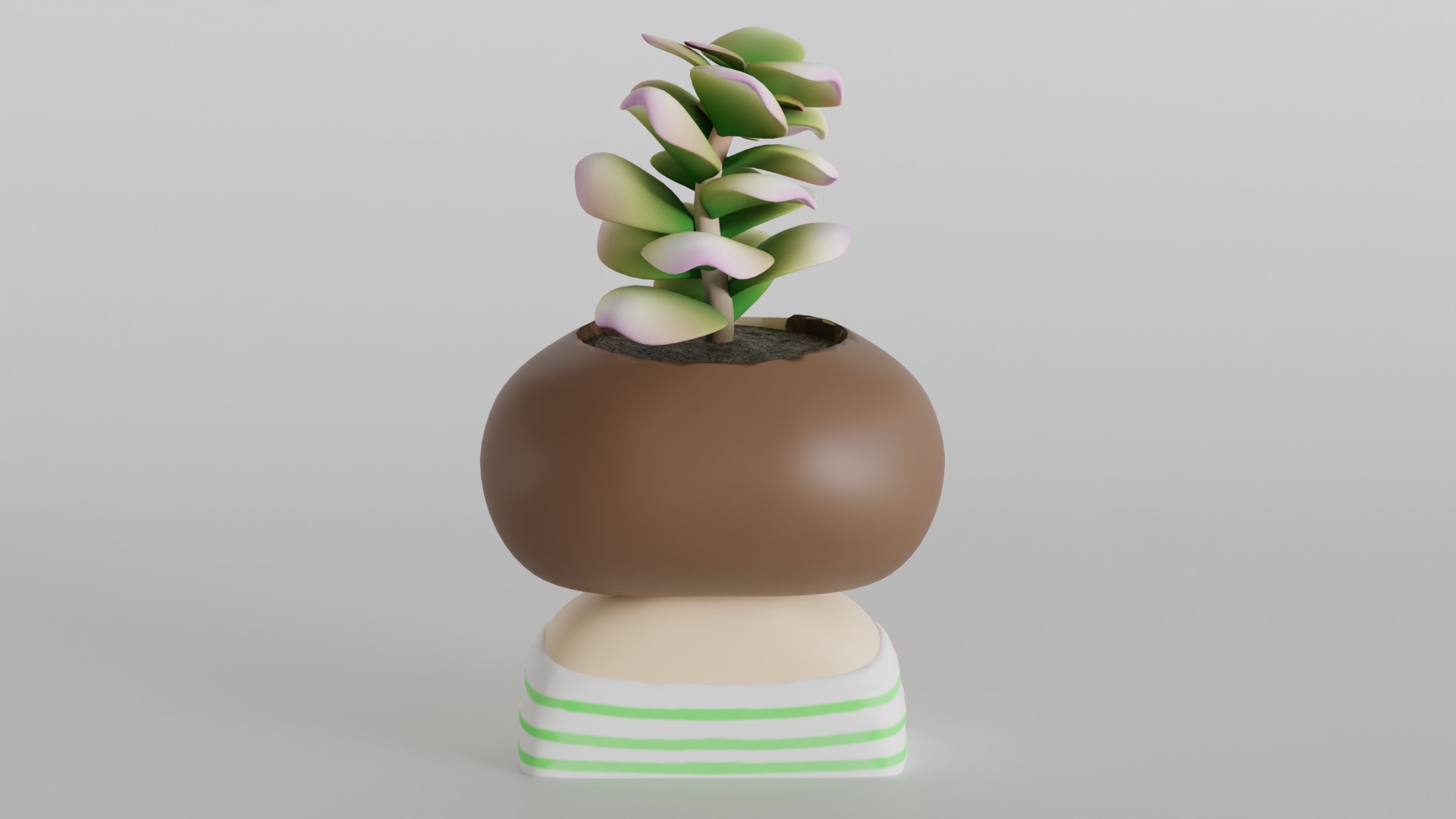 Charming Girl Planter 3D print model_4