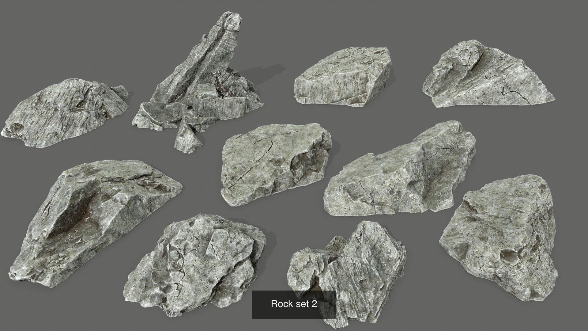 full rock set  1 3D Model Collection_4