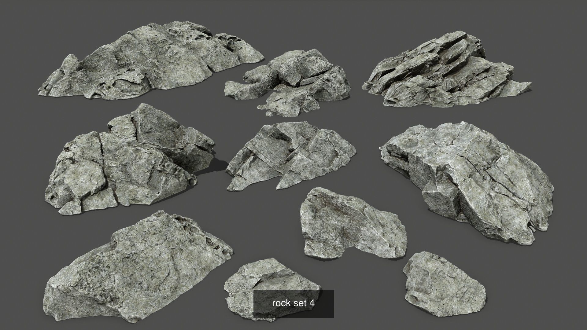 full rock set  1 3D Model Collection_2