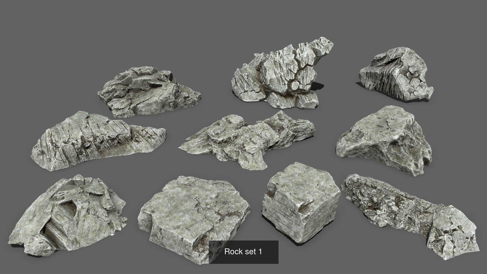 full rock set  1 3D Model Collection_5