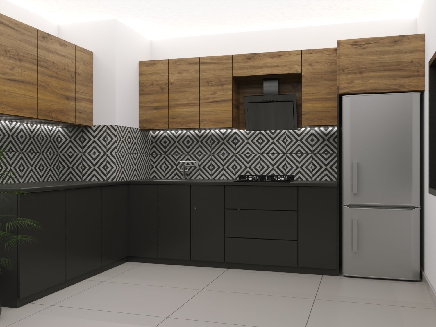 kitchen design 3D model_1