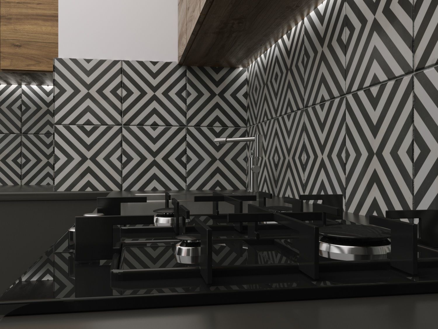 kitchen design 3D model_2