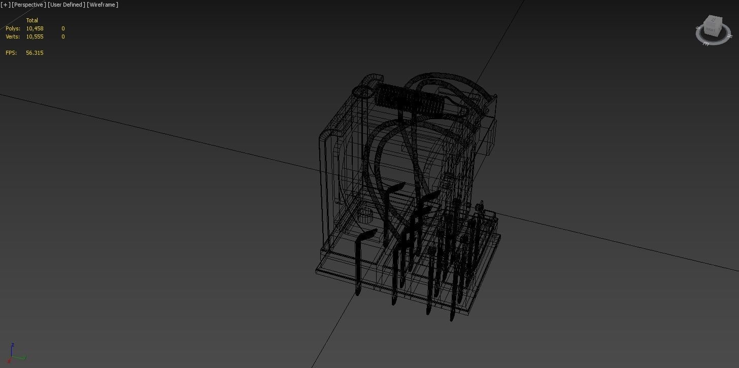 Electromagnetic Relay Low-poly 3D model_1