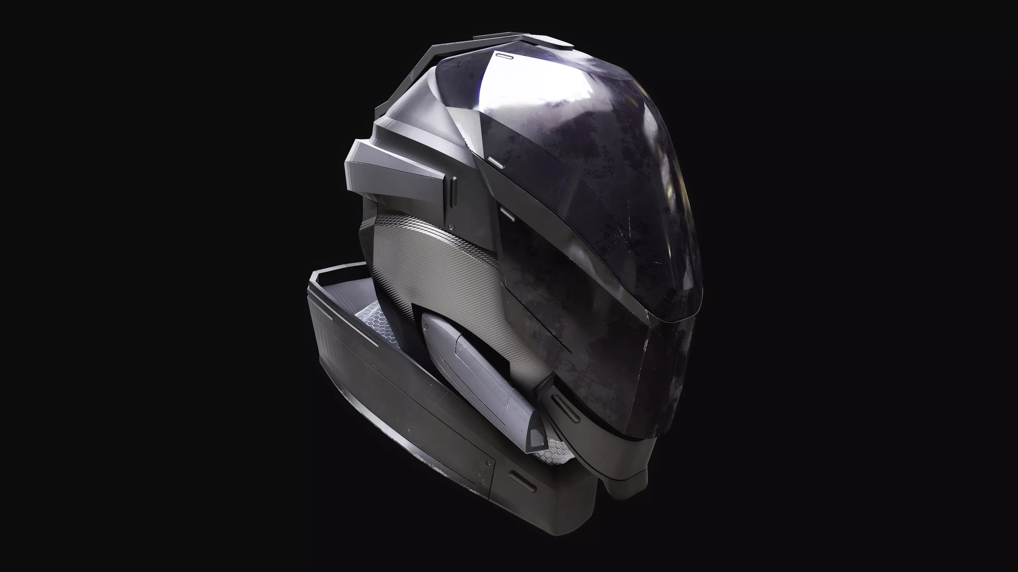 Scifi space helmet 3D model