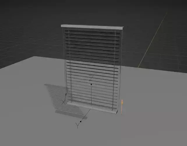 window blinds Low-poly 3D model
