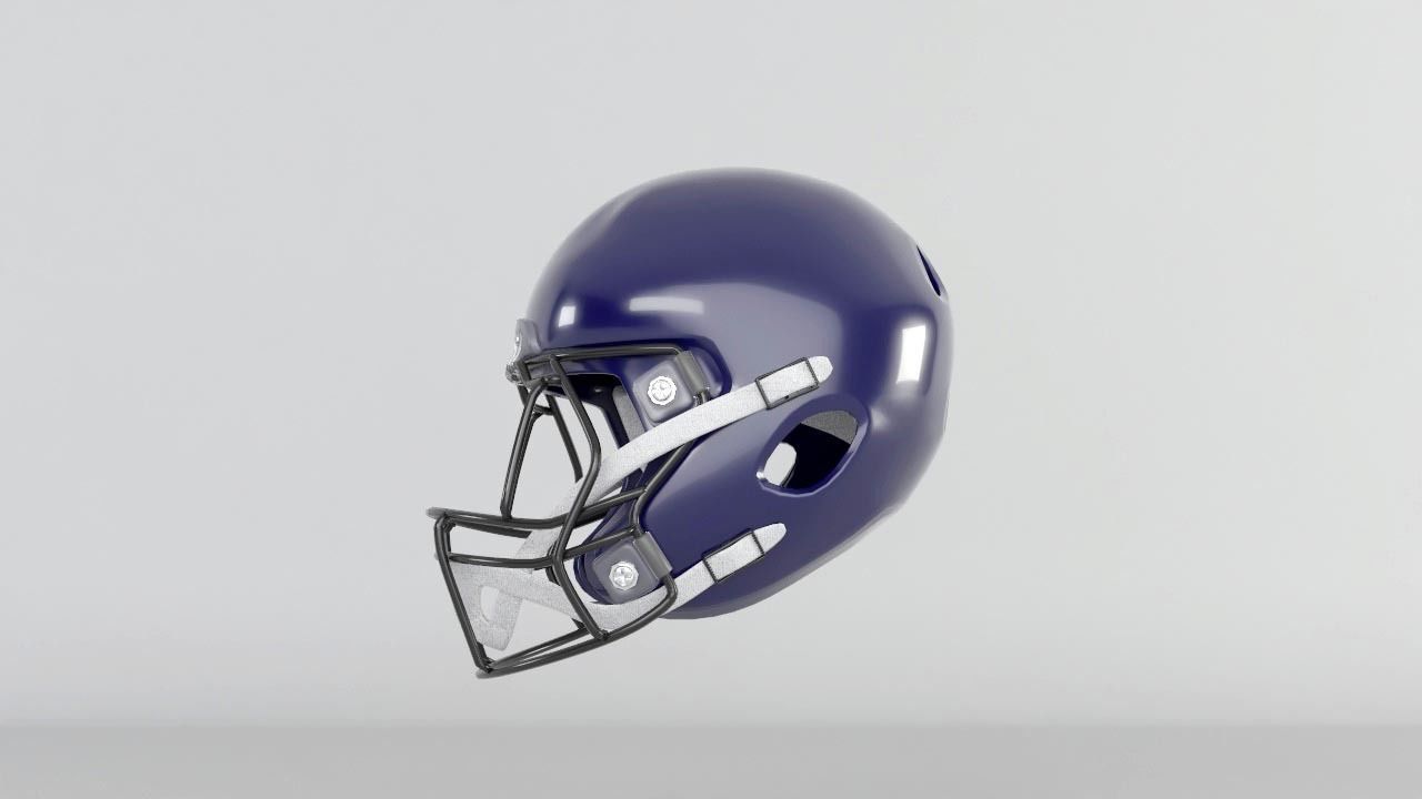 American Football Helmet 3D model CGTrader