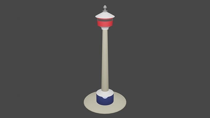 Calgary tower Low-poly 3D print model