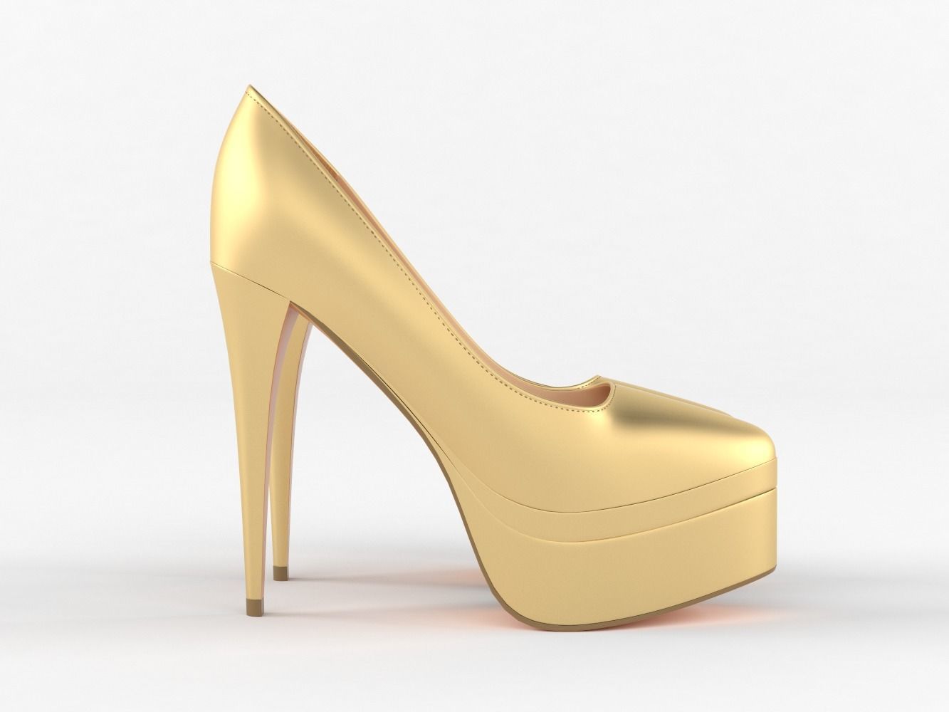 High Heels Women Shoes 3D model_2