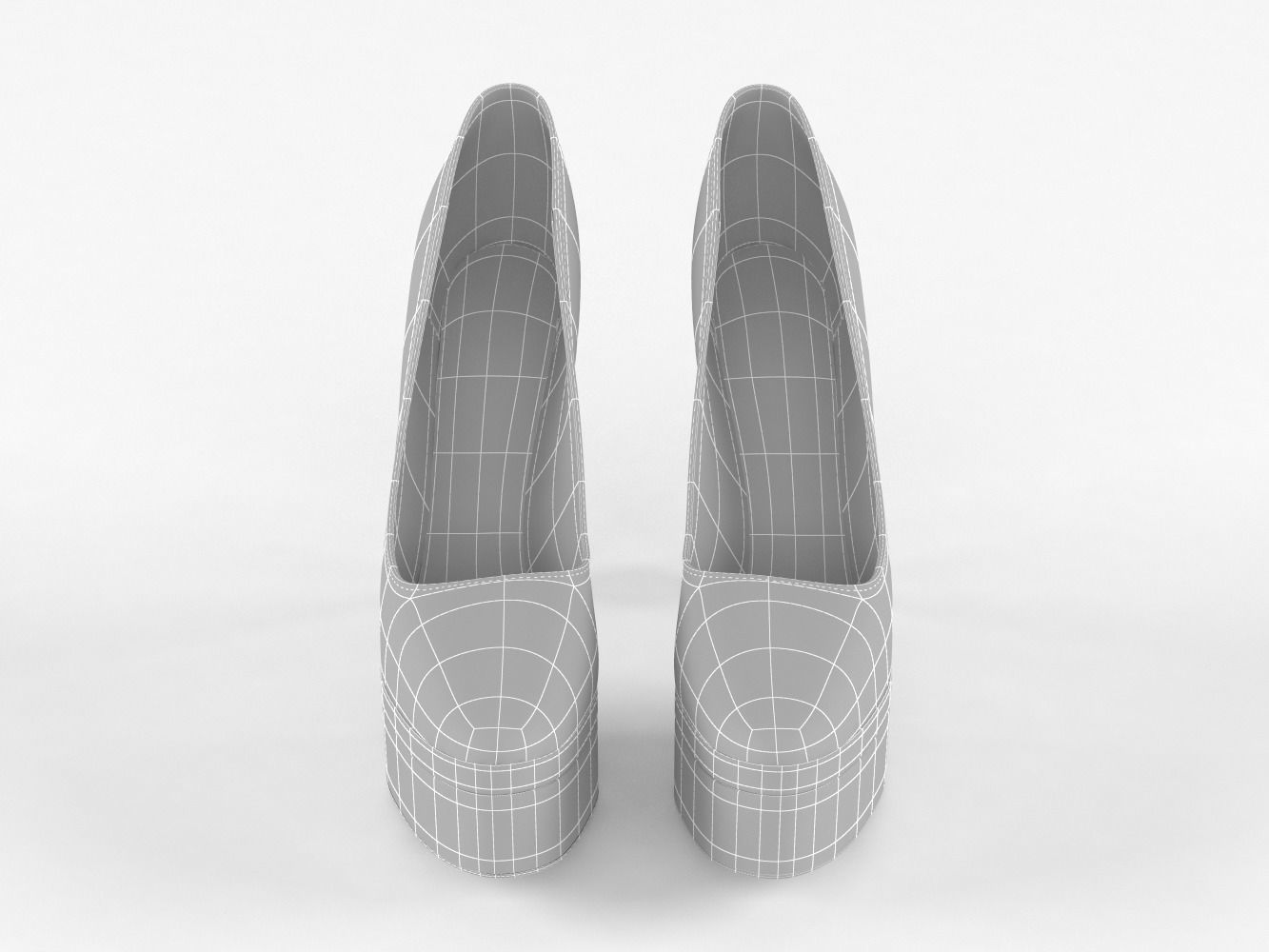 High Heels Women Shoes 3D model_11
