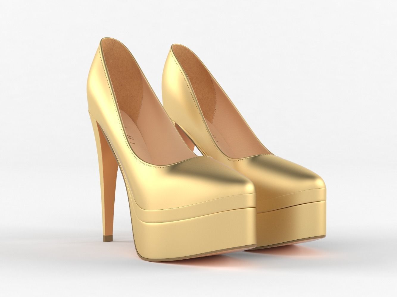 High Heels Women Shoes 3D model_1