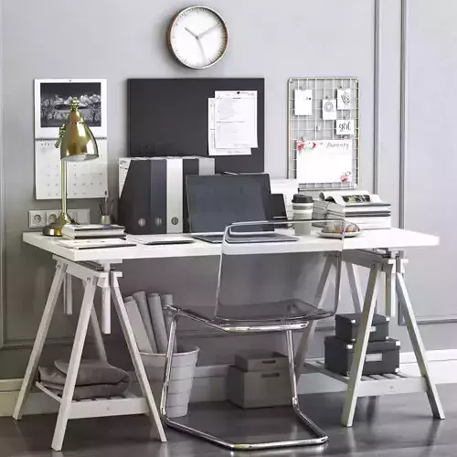 Womens office workplace 3D model