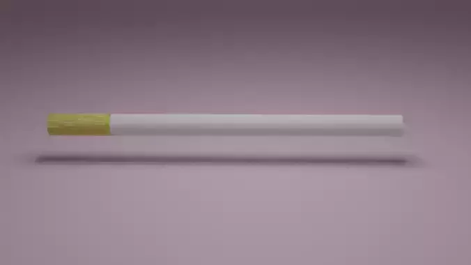 Cigarette Low-poly 3D model