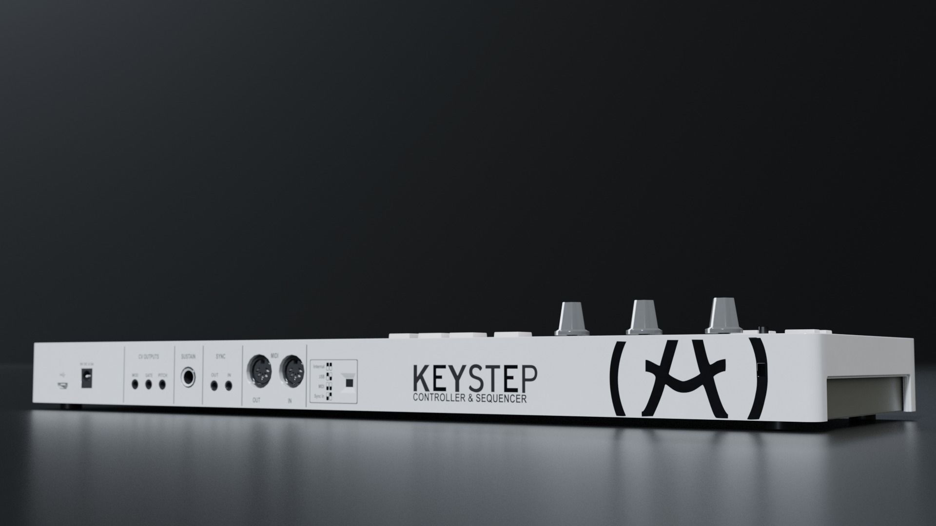 Arturia KeyStep Midi Keyboard 3D model_1