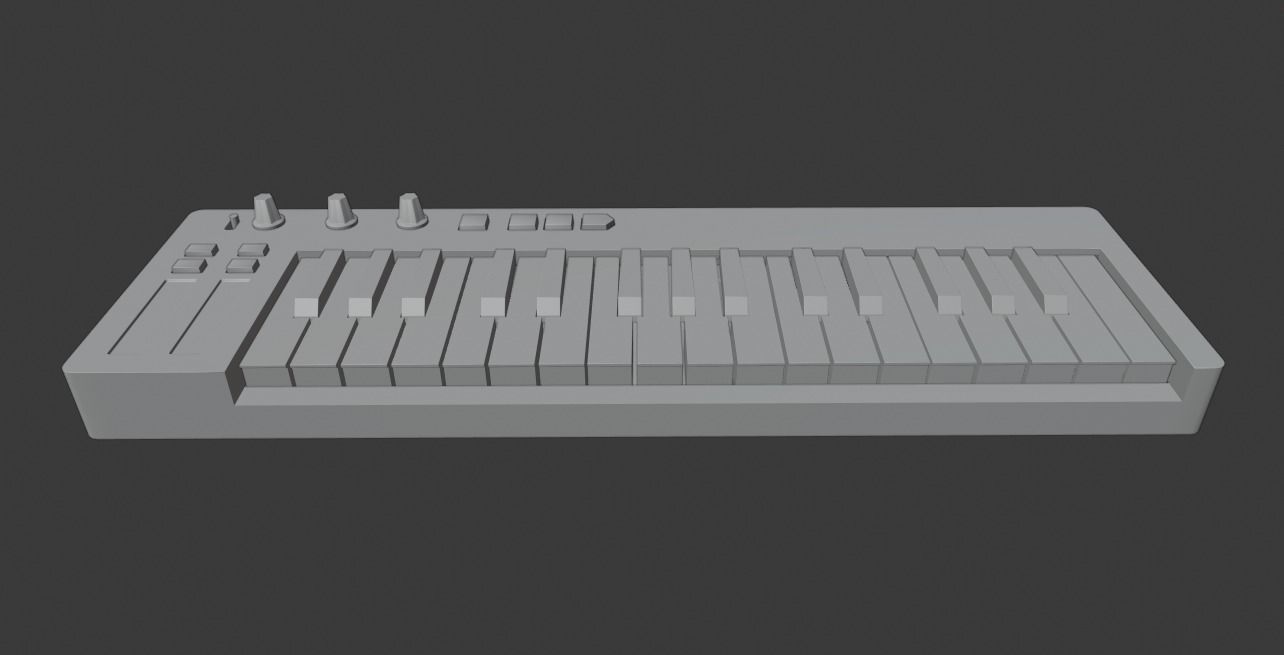 Arturia KeyStep Midi Keyboard 3D model_13