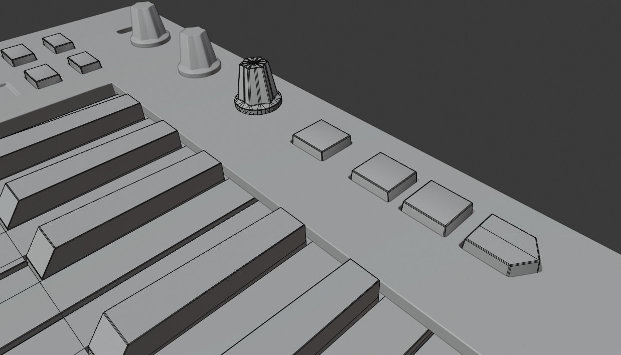 Arturia KeyStep Midi Keyboard 3D model_11