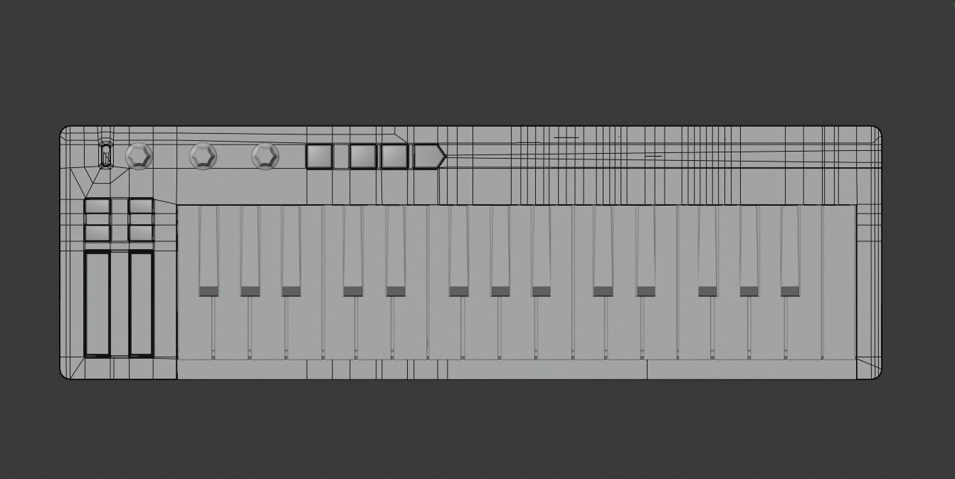Arturia KeyStep Midi Keyboard 3D model_7