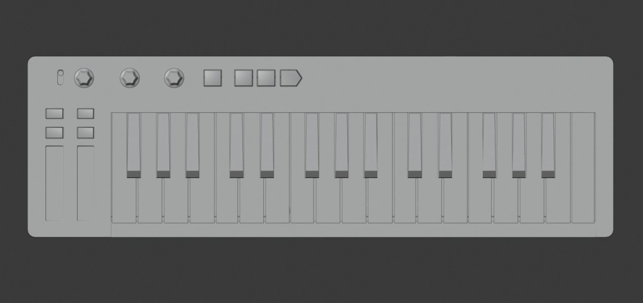 Arturia KeyStep Midi Keyboard 3D model_12