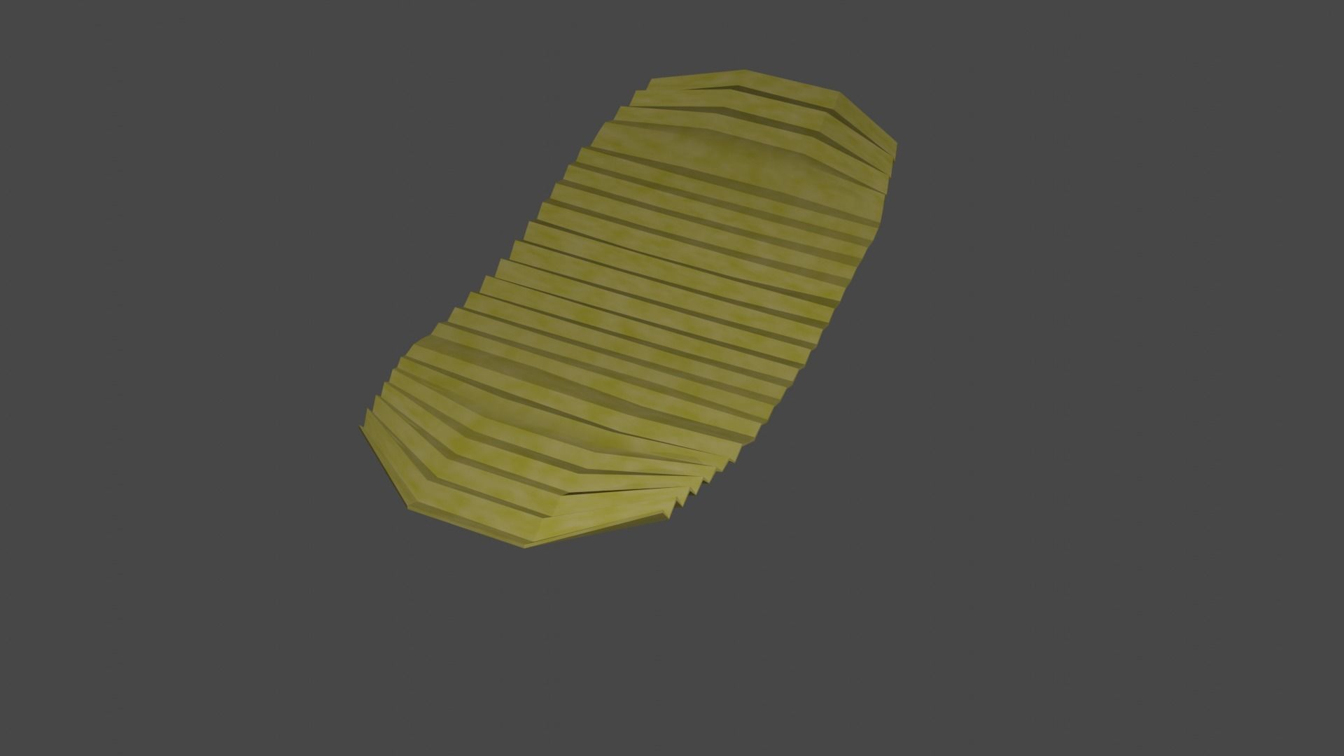 Potato chip Low-poly 3D model_13