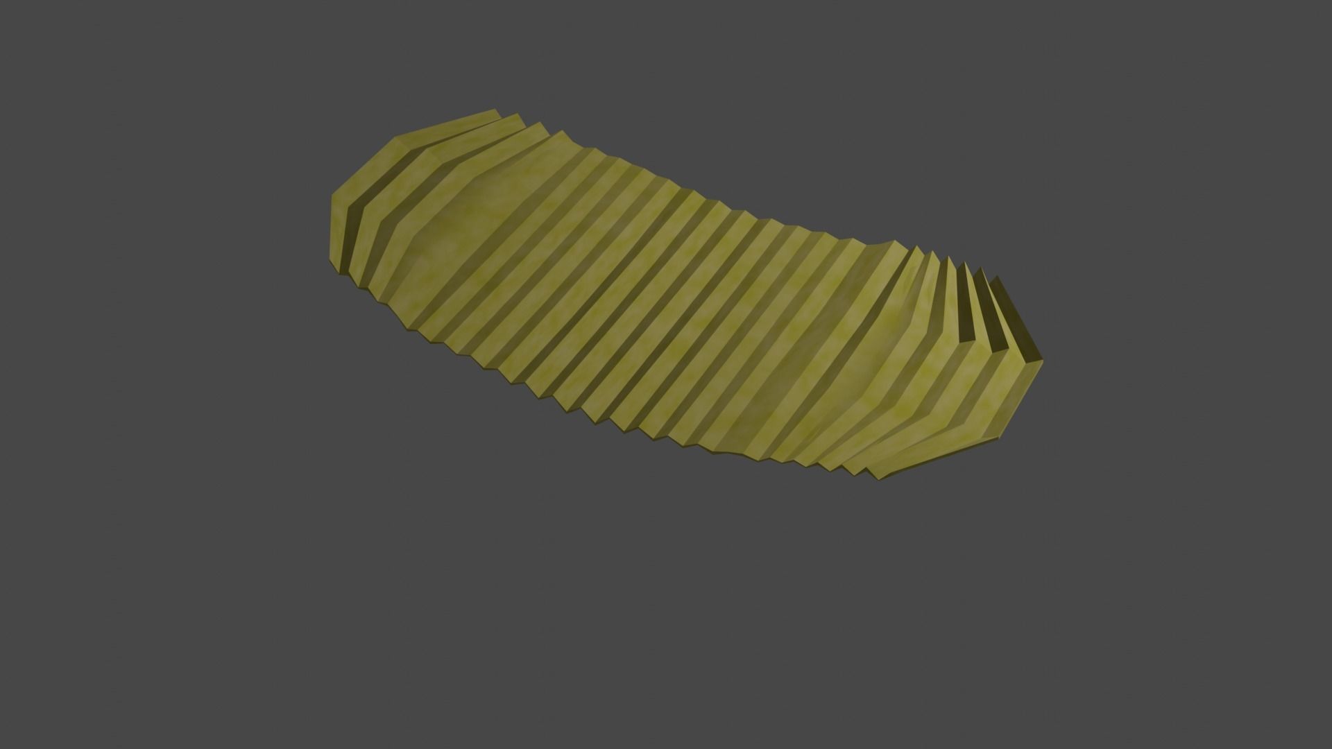 Potato chip Low-poly 3D model_12