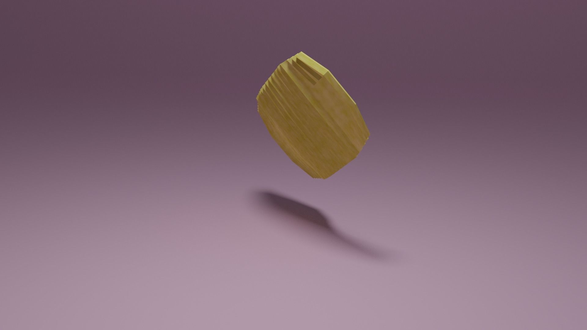 Potato chip Low-poly 3D model_6