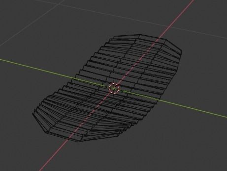 Potato chip Low-poly 3D model_14