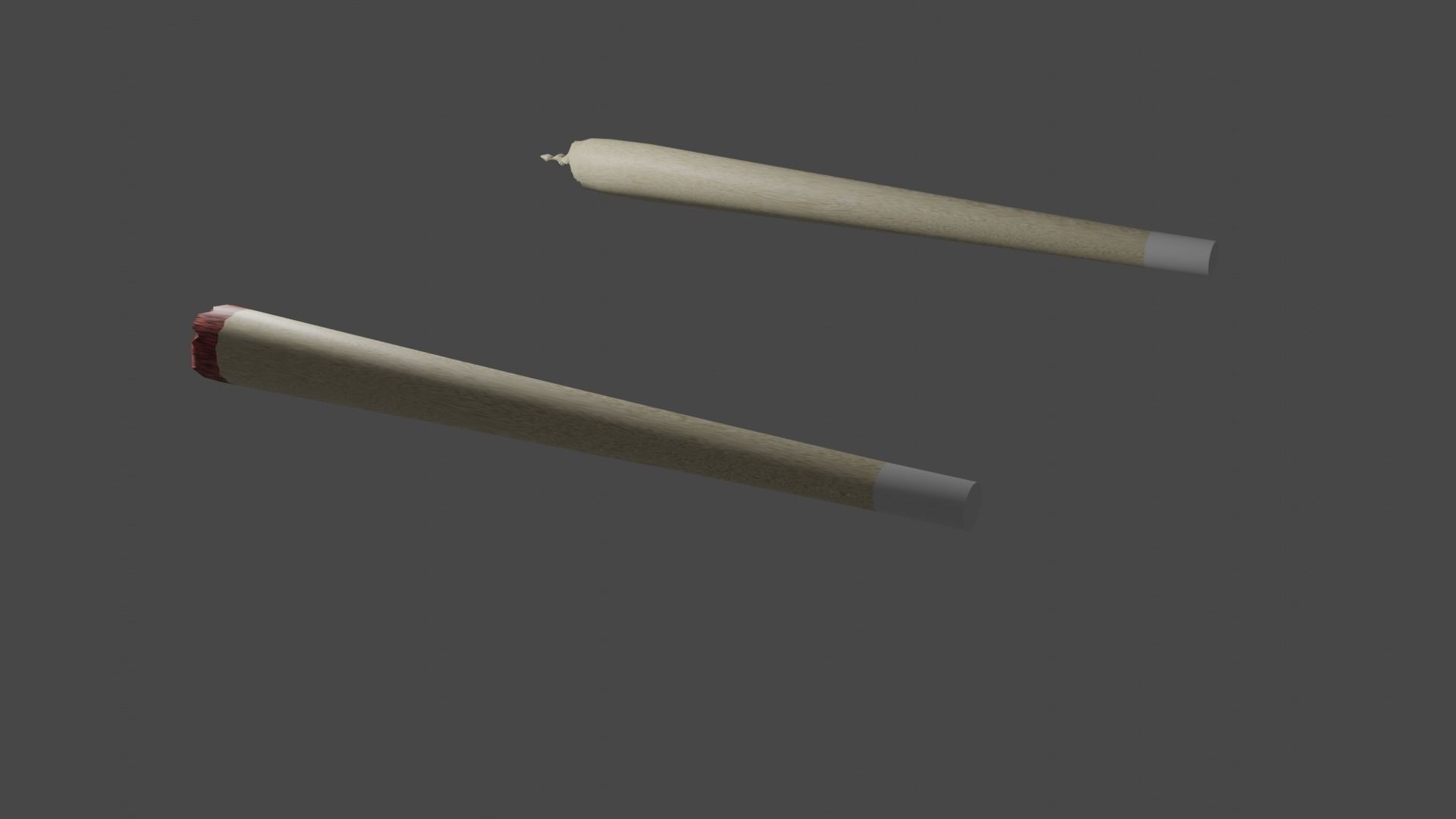 Rolled joint Low-poly 3D model_1