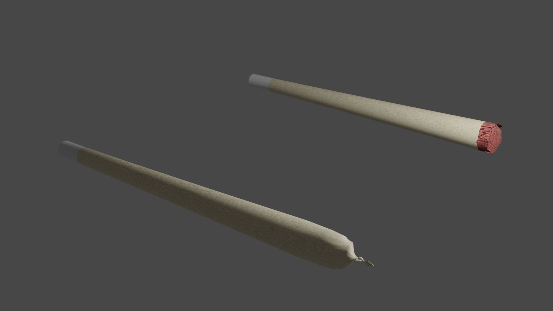 Rolled joint Low-poly 3D model_3