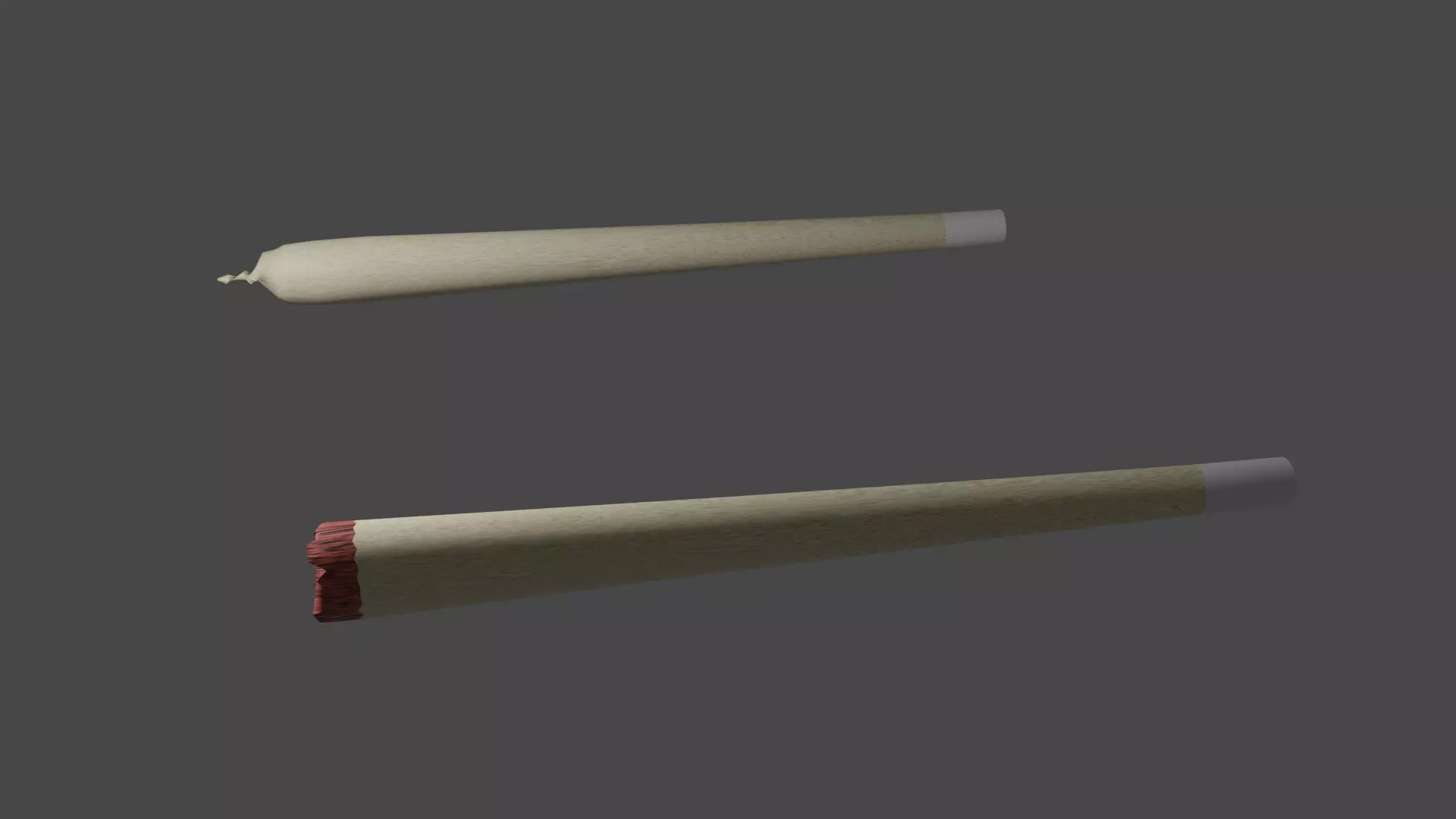 Rolled joint Low-poly 3D model_0