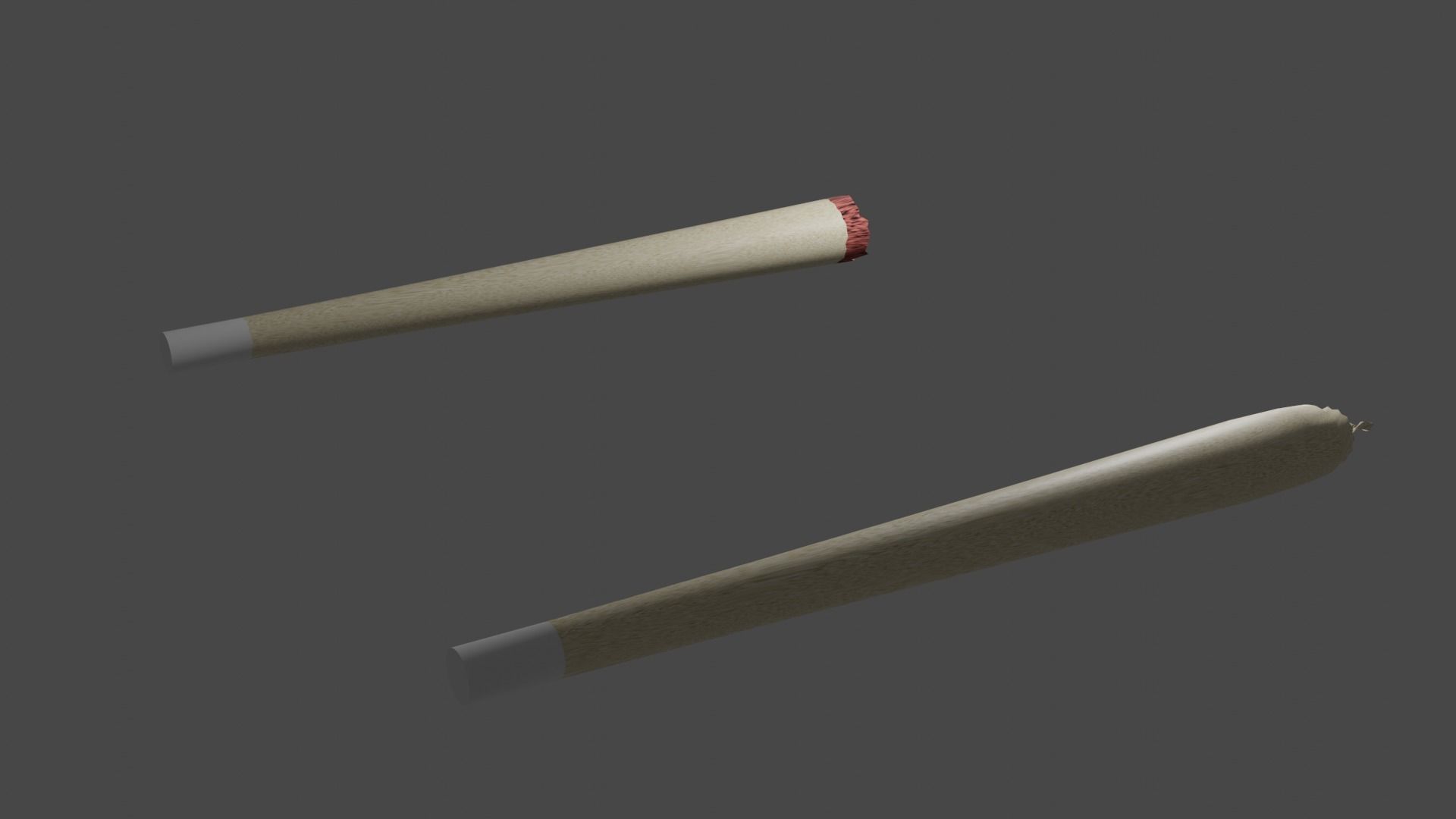 Rolled joint Low-poly 3D model_2