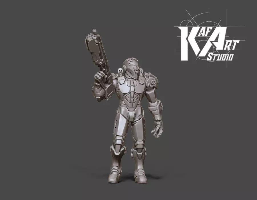 Space ranger - 35mm scale 3D print model