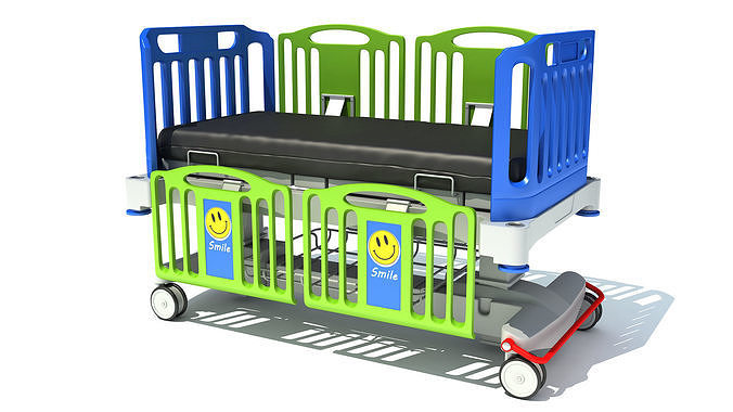 Medical Hospital Bed for Children 3D model