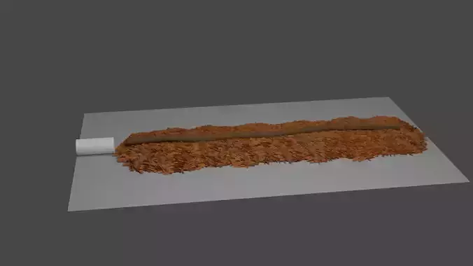 Unrolled joint Low-poly 3D model