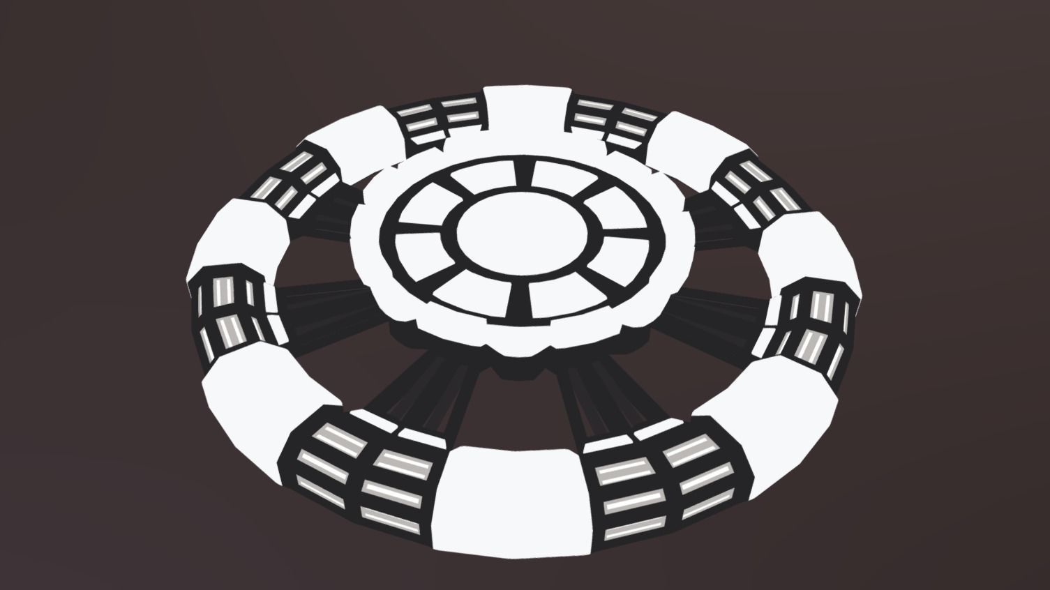 Small Show Room Low-poly 3D model_3