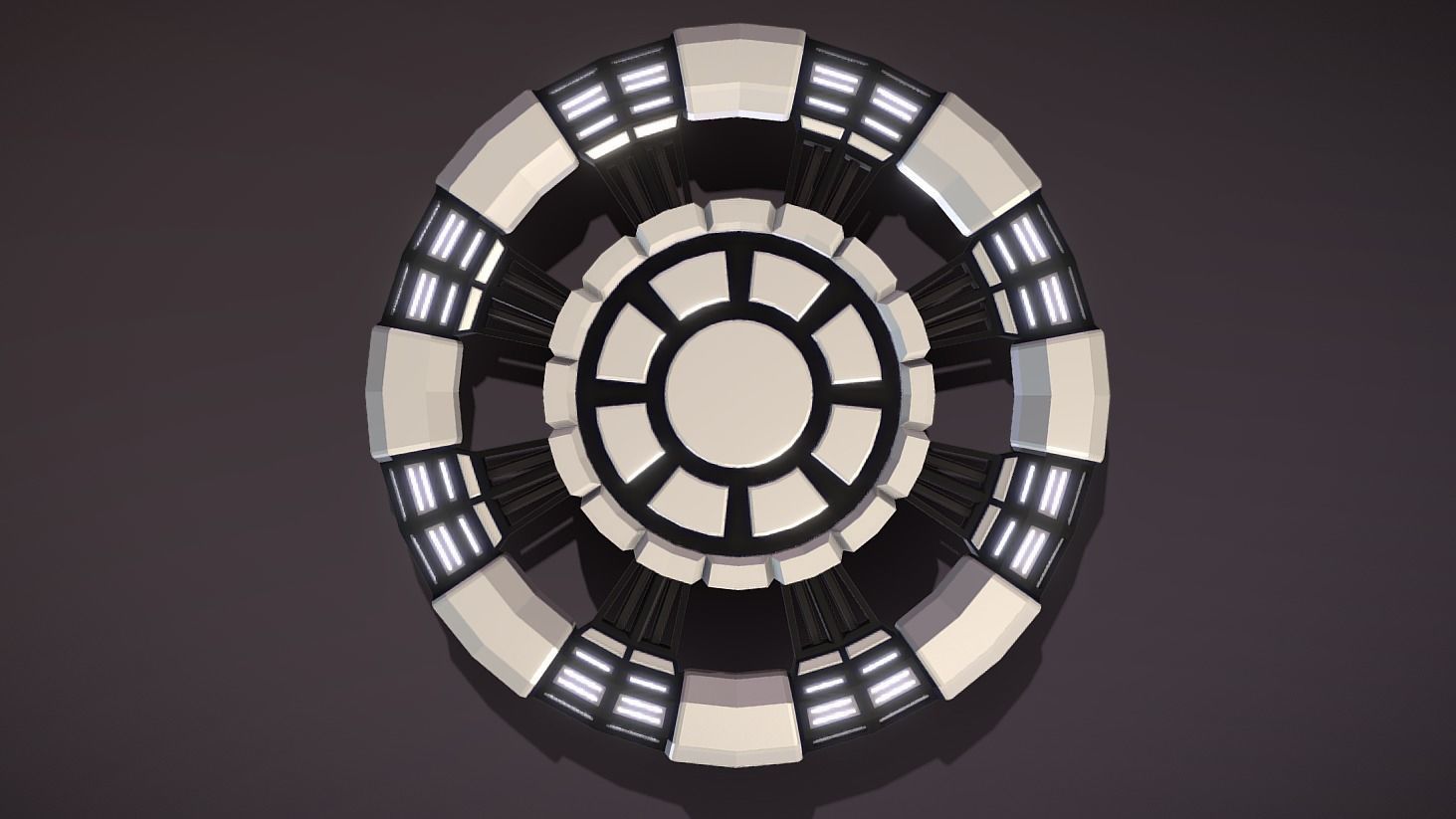 Small Show Room Low-poly 3D model_1