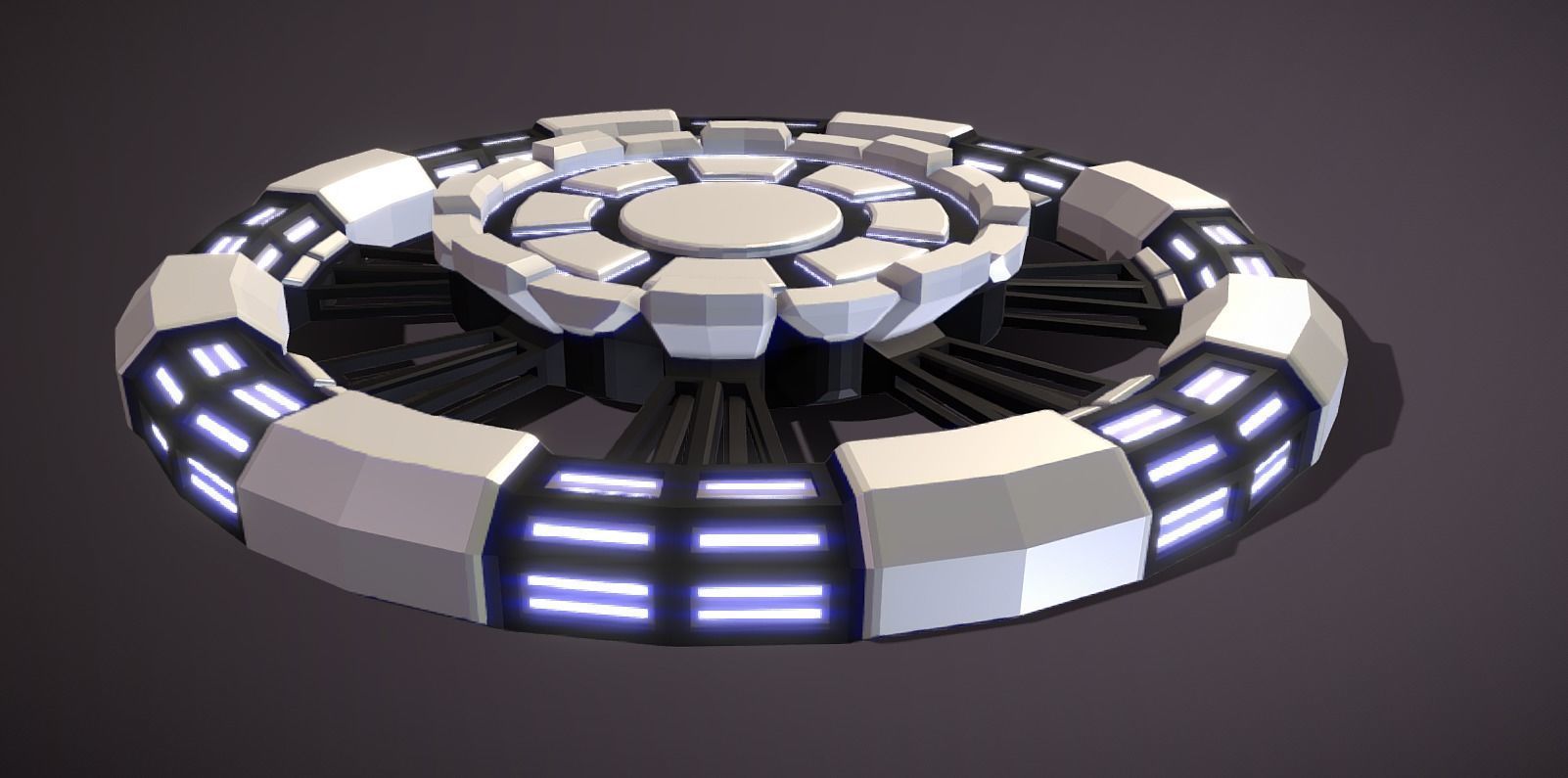 Small Show Room Low-poly 3D model_0