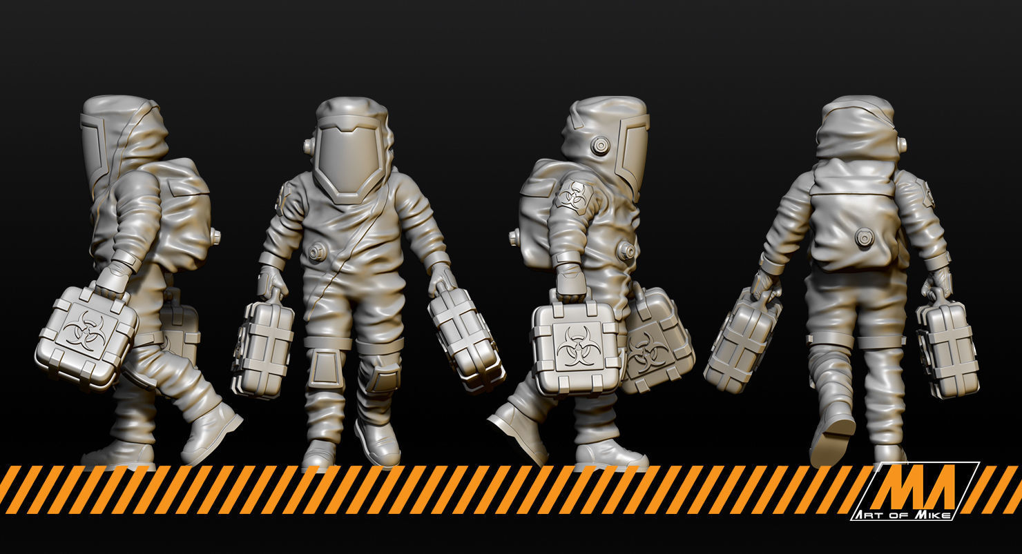 Hazmat team 3D print model_5