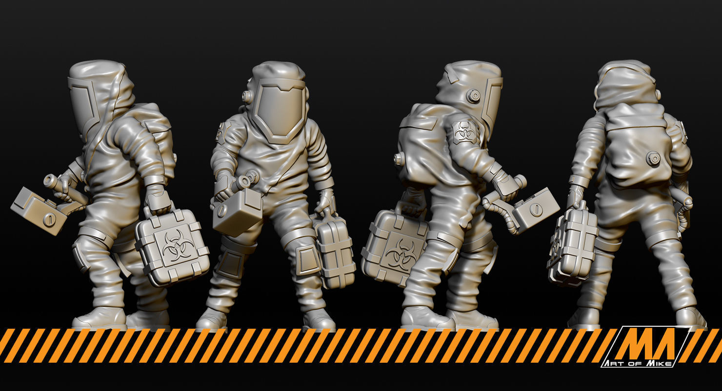 Hazmat team 3D print model_3