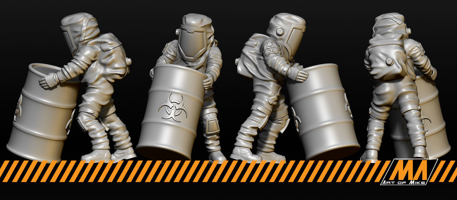 Hazmat team 3D print model_2