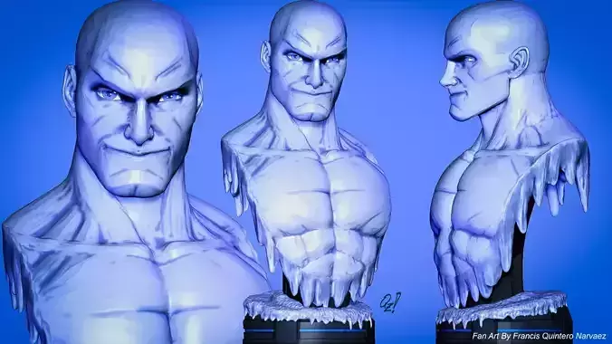 Campbells Iceman Bust 3D print model