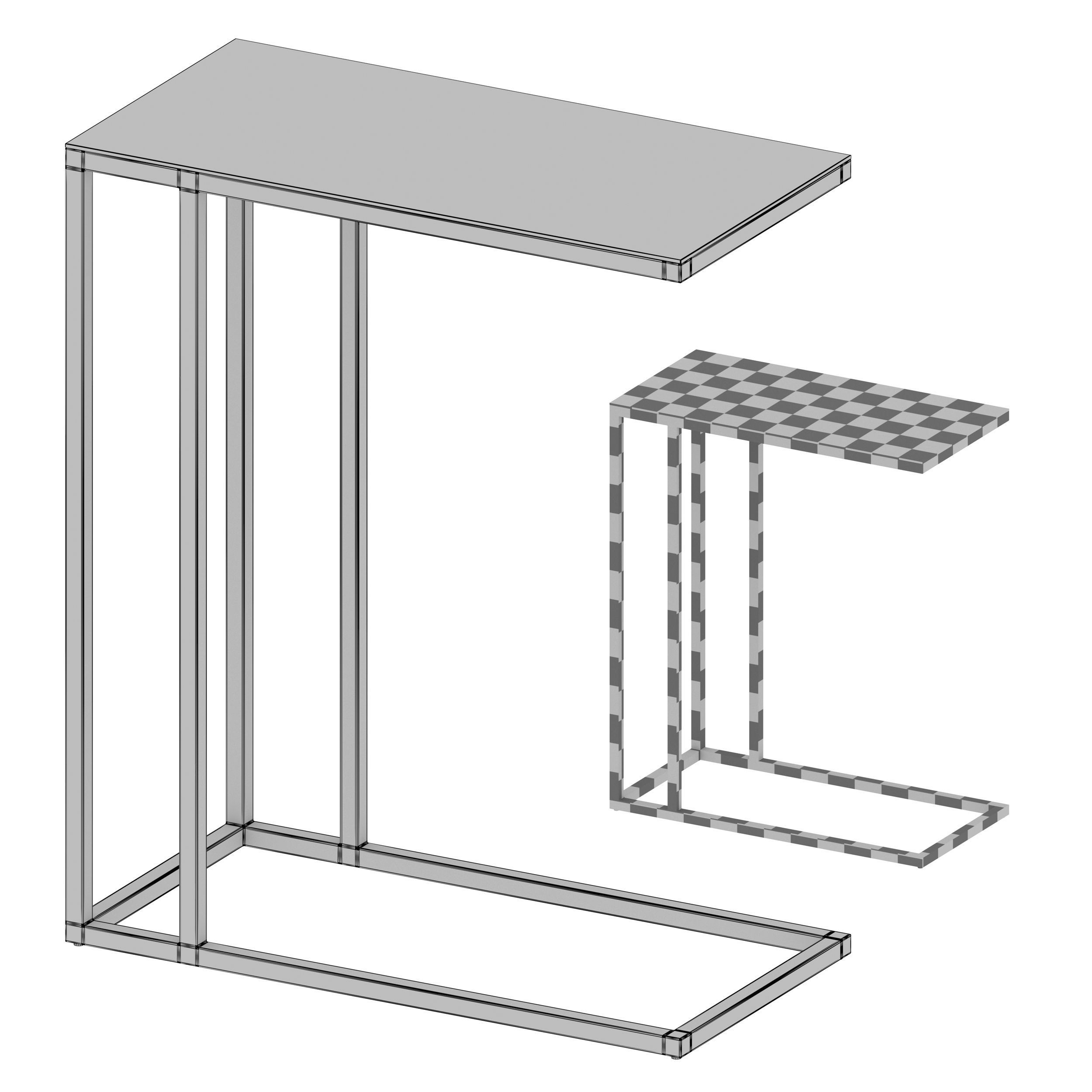 Echelon C Table Crate and Barrel 3D model_6