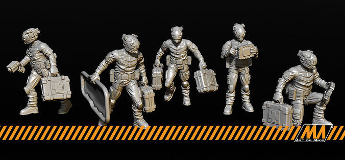 Medic team 3D print model