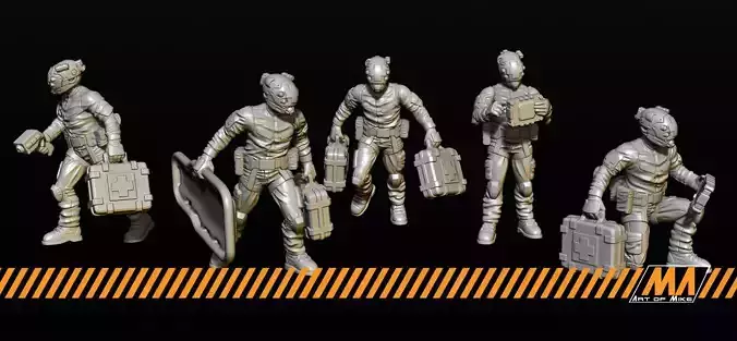 Medic team 3D print model