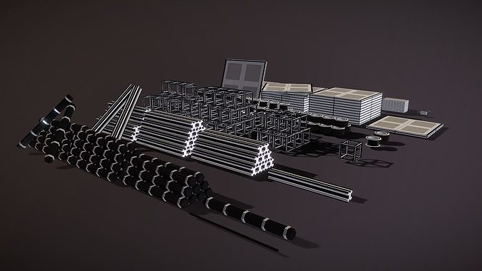 Building Materials - Resource Pack Free 3D model